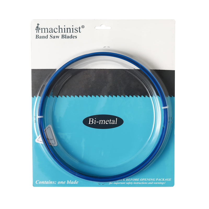 Imachinist S931212812 M42 Bi-Metal 93-1/2" in Long, 1/2" in Wide, 0.025" in Thick Bandsaw Blades for Soft Ferrous Metal Cutting Variable Teeth (8/12TPI) 8/12TPI