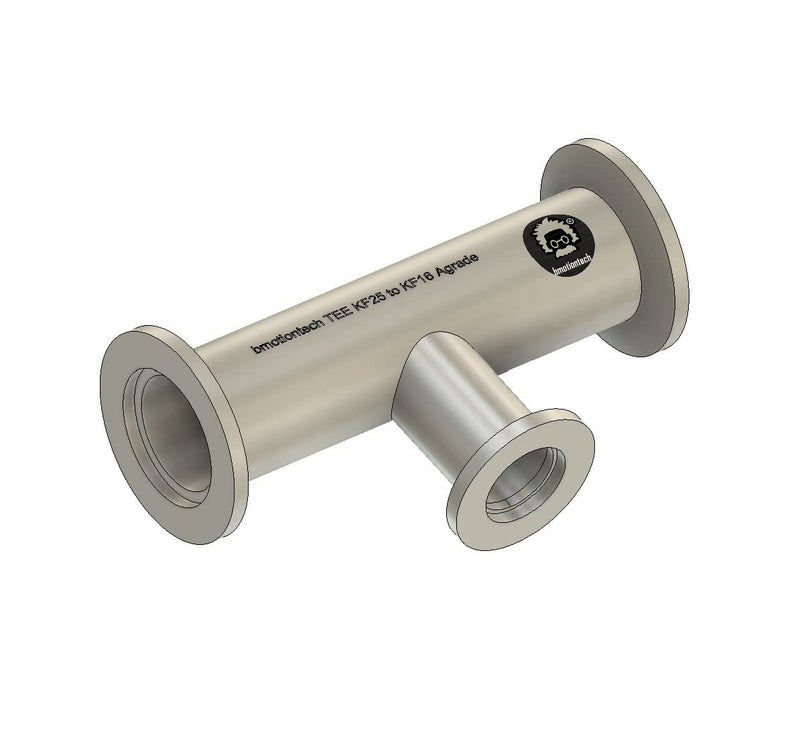 bmotiontech Superior Grade - Unequal Tee Fitting with ISO-KF KF25 Flange to KF16 Flange KF25 to KF16 unequal TEE