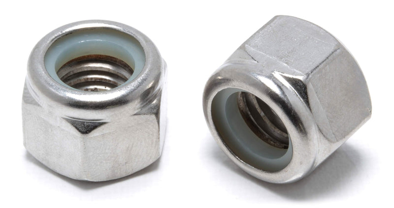 Bolt Dropper 1/2"-13 Nylon Insert Lock Nut (25 Pieces) Stainless Steel Finish Hex Lock Nuts, 304 (18-8) Plain Finish Corrosion Resistant Commercial Grade