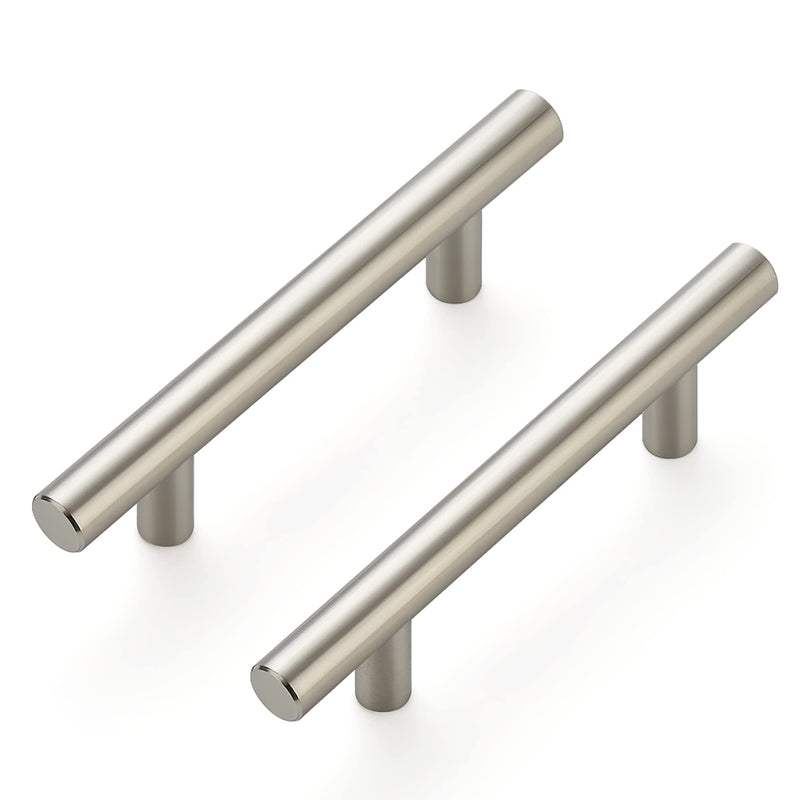 Ravinte 10 Pack 5'' Cabinet Pulls Brushed Nickel Stainless Steel Kitchen Drawer Pulls Cabinet Handles 3" Hole Center 5 Inch (3 Inch Hole Center)