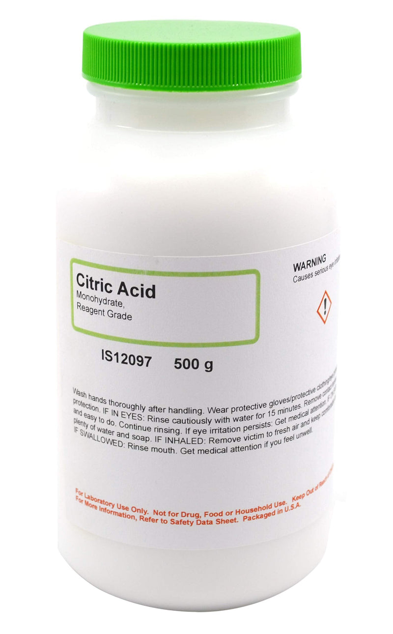 ALDON Innovating Science Reagent-Grade Citric Acid Monohydrate, 500g - The Curated Chemical Collection