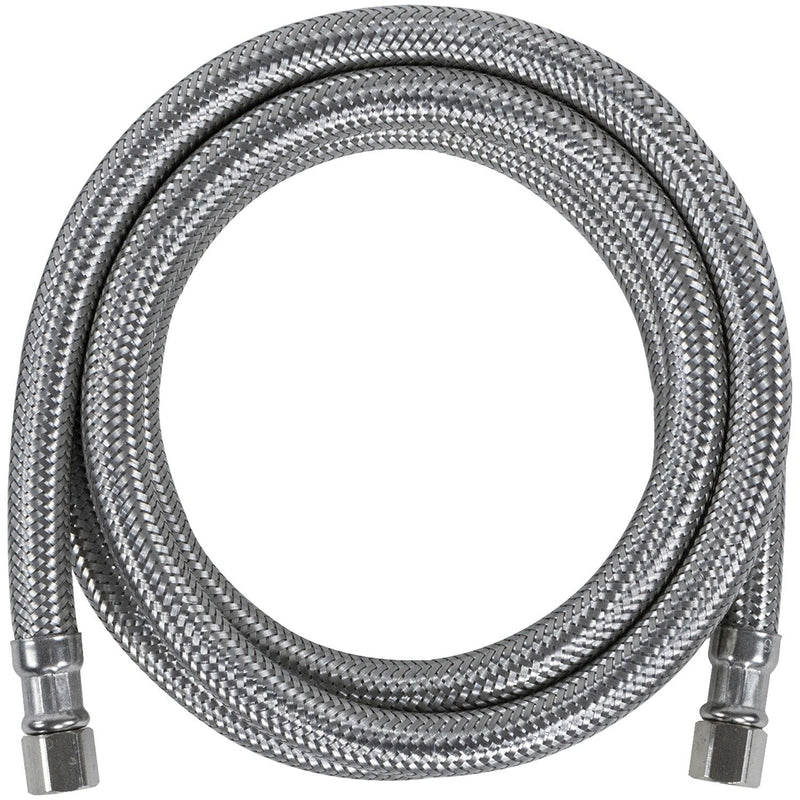 Certified Appliance Accessories Ice Maker Water Line, 5 Feet, PVC Core with Premium Braided Stainless Steel, Silver Pack of 1