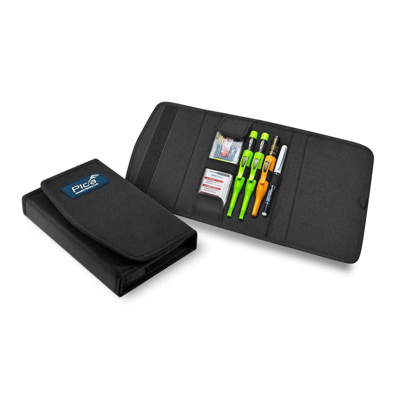 Pica 55010 Marker Pen Set for Carpenters, Carpenter's Pencil - for Wood, Metal, Ceramic, Glass, etc. - with Bag