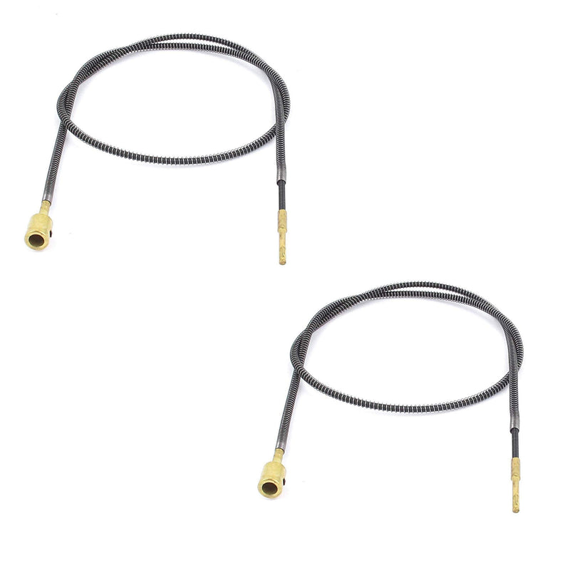 2pcs 99cm / 3.2ft Metal Flexible Inner Shaft Cable for Bench Grinder Drill Press Flexible Shaft Rotary Motor