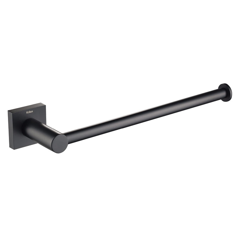 KRAUS Ventus Bathroom Towel Bar, Matte Black Finish, KEA-17725MB