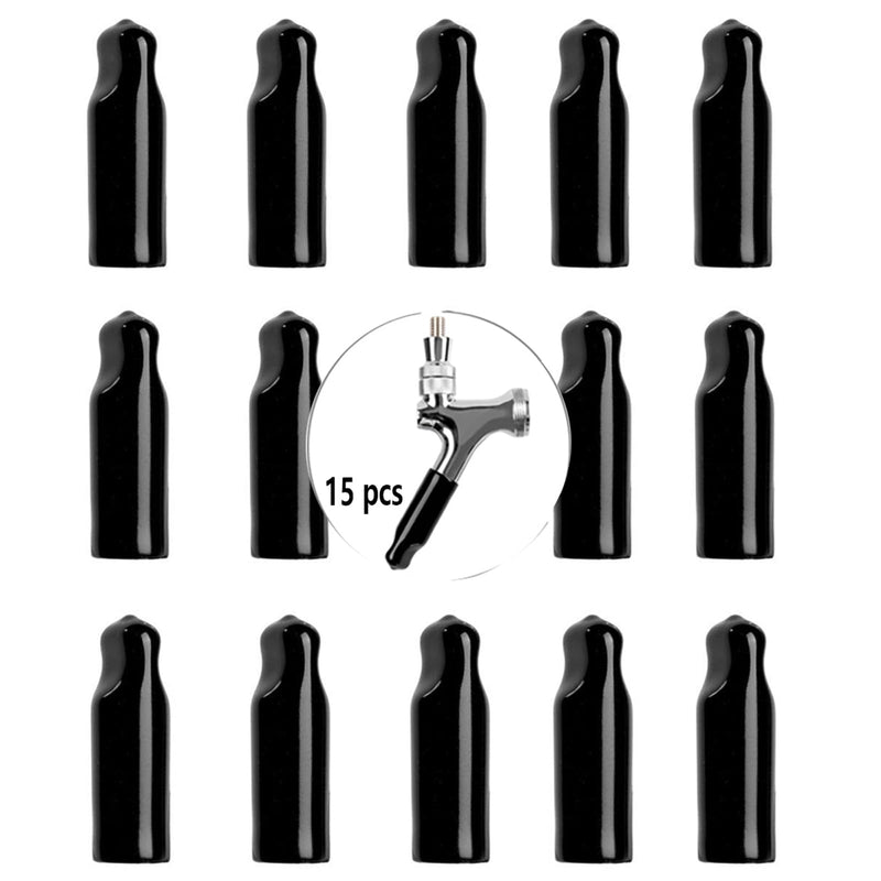 15 Beer Tap Cover Keg Cap Rubber Draft Faucet Soother Nipple Sanitary Covers Beer Tap Cover Set of 15