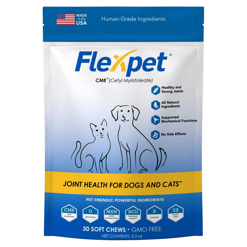 Maximum Strength Soft Chews – All-Natural Pain Reliever for Dogs with Glucosamine and Cetyl Myristoleate (CM8), Hip and Joint Supplement, Anti-Inflammatory: Trial Pack - 30 Soft Chews - PawsPlanet Australia