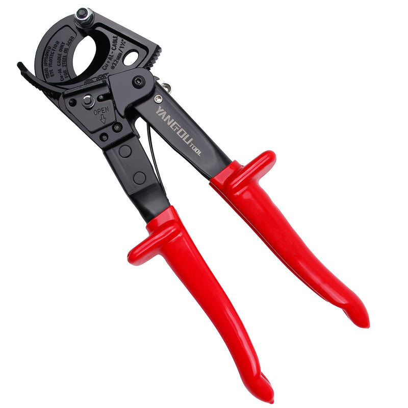Yangoutool Ratchet Cable Wire Cutter and Heavy Duty Aluminum Copper Ratchet Cable Cutter for Cutting Electrical Wire Up to 240mm² Cutter Pliers 325A