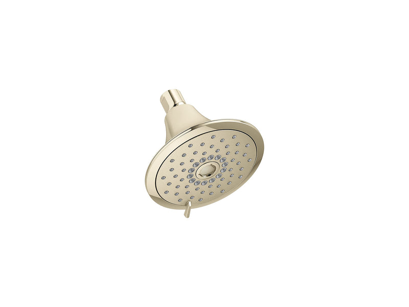KOHLER 22169-G-AF Forte Multifunction Showerhead, Wall-Mount, 3 Spray Settings, 1.75 GPM, Vibrant French Gold