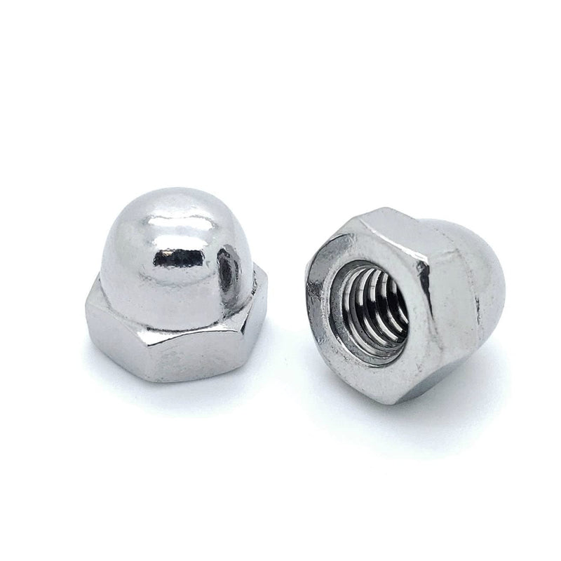 25 Qty 1/4-20 Stainless Steel Acorn Hex Cap Nuts (BCP592)