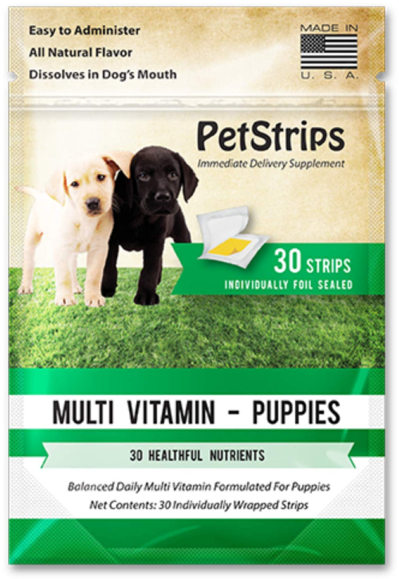 Multi Vitamin for Puppies 30 Fast-Acting Strips (21005) - PawsPlanet Australia