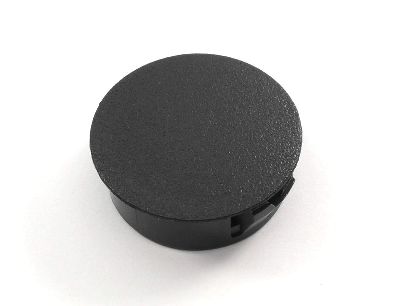 Black Nylon Hole Plugs Fits 1 1/8" Diameter Hole - Slightly Domed Surface - Durable Nylon Plug Snaps Into Hole with Locking Tabs That Hold in Place (6) 6