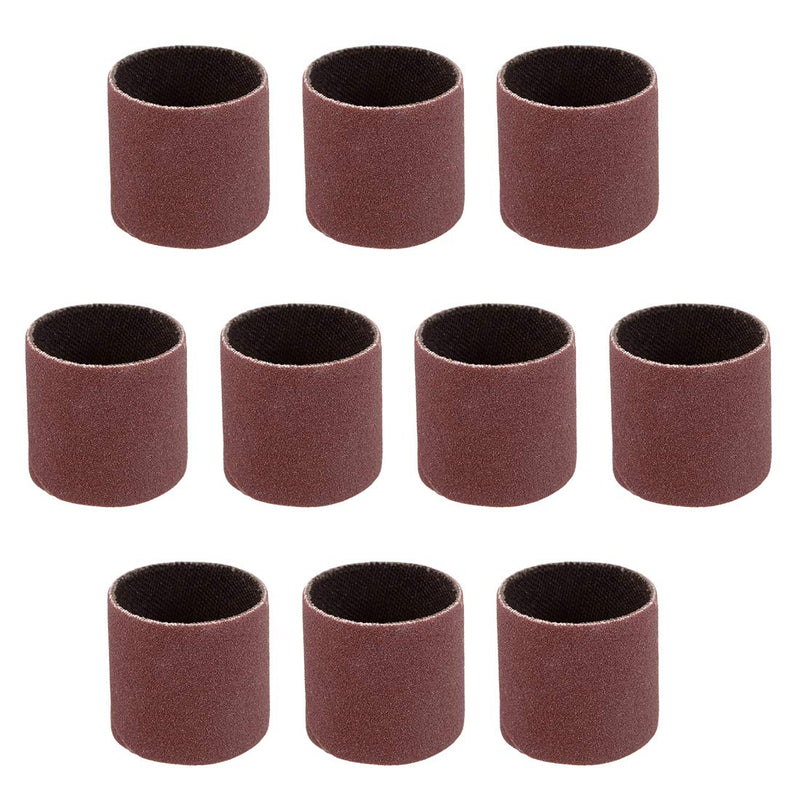 uxcell 1 Inch x 1 Inch Sanding Sleeves 240 Grits Sandpapers Band Drums 10 Pcs