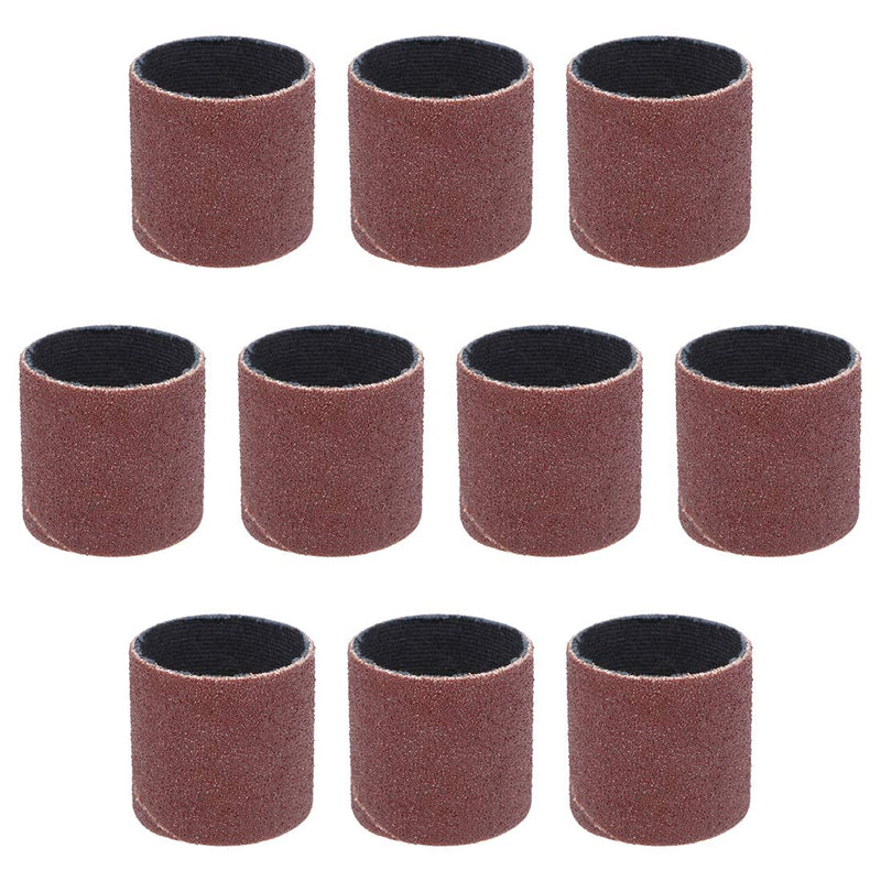 uxcell 1 Inch x 1 Inch Sanding Sleeves 120 Grits Sandpapers Band Drums 10 Pcs