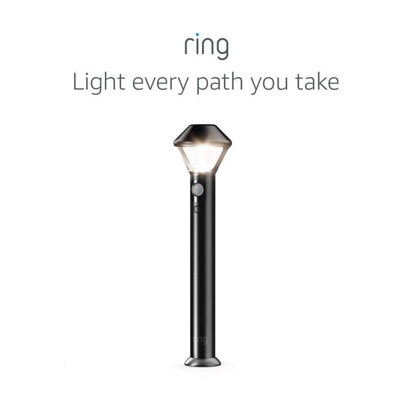 Ring Pathlight Battery — Motion-activated pathlight, bright LEDs, works with Amazon Sidewalk, Black Pathlight only