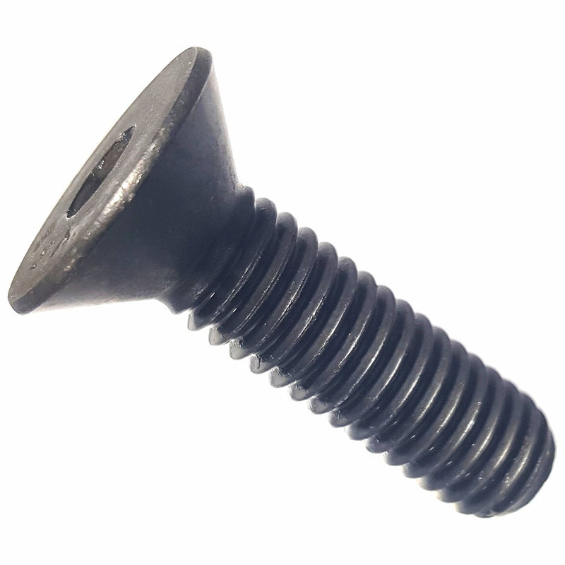 1/4"-20 x 3/4" Flat Head Socket Cap Screws, Alloy Steel, 100 Pack | Fully Threaded. Black Oxide finish. Internal hex (Allen) drive. ASME B18.3.