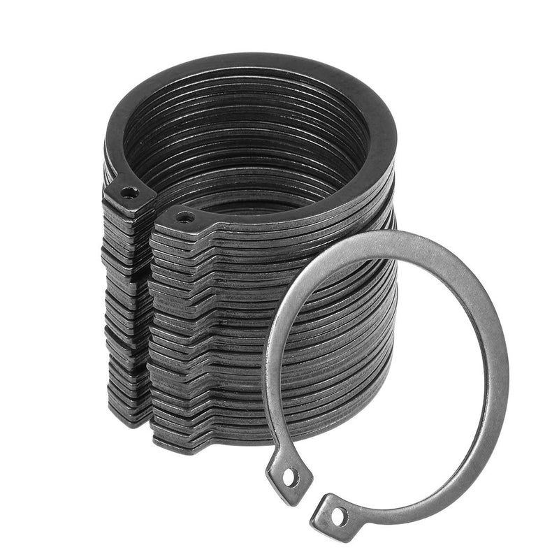 uxcell 45.5mm External Circlips C-Clip Retaining Shaft Snap Rings 50Mn 30pcs