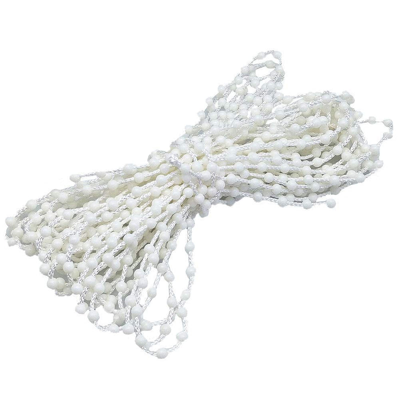 YEQIN Roller and Roman Shade Beaded Chain Cord Repair 10 Yard Style2 4.5mm X 7mm (Beads Spacing)