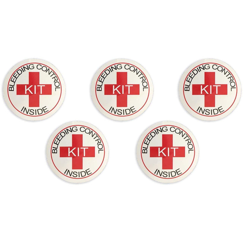 Bleeding Control Designation Stickers - 5 Pack by Rescue Essentials