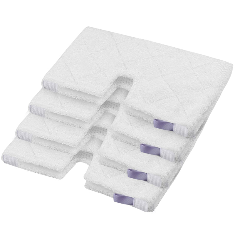Replacement Microfiber Steam Mop pad Cleaning Pads for Shark Steam Pocket Mop S3500 Series S3550 S3501 S3601 S3601D S3901 S3801 S3801CO, White, S3501-White 4 Pack Short Plush
