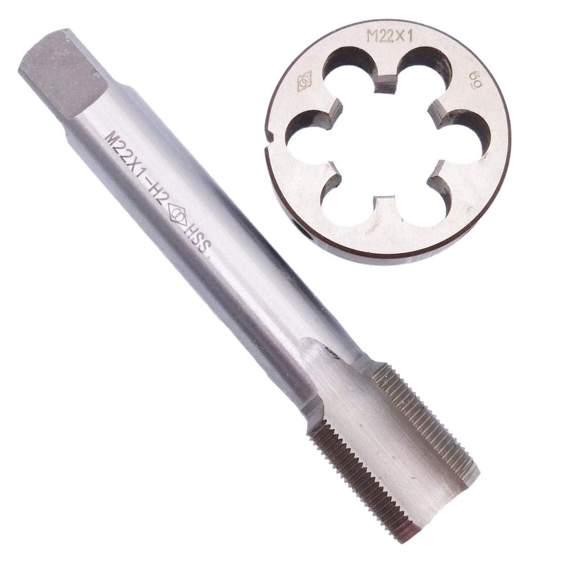 HSS M22 x 1mm Tap and M22 x 1.0mm Die Metric Thread Right Hand
