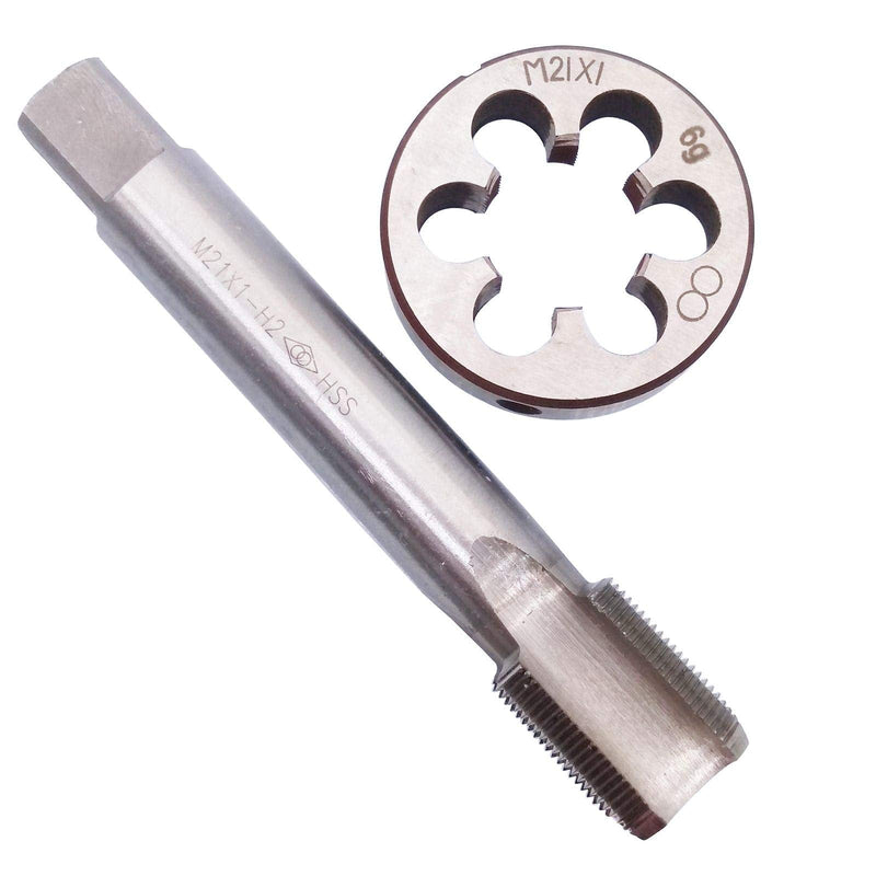 HSS M21 x 1mm Tap and M21 x 1.0mm Die Metric Thread Right Hand