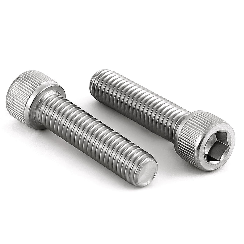 5/16-18 x 1-1/4" (1/2" to 3" Available) Socket Head Cap Screws Bolts, Allen Socket Drive, Stainless Steel 18-8 (304), Fully Threaded, Bright Finish, Machine Thread, 10 PCS 5/16-18 x 1-1/4"