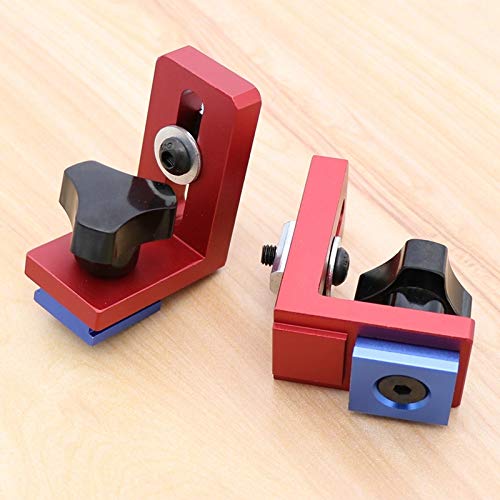 2pcs Miter Track Stop T-track Sliding Brackets For T-Slot T-Track Woodworking DIY Tool