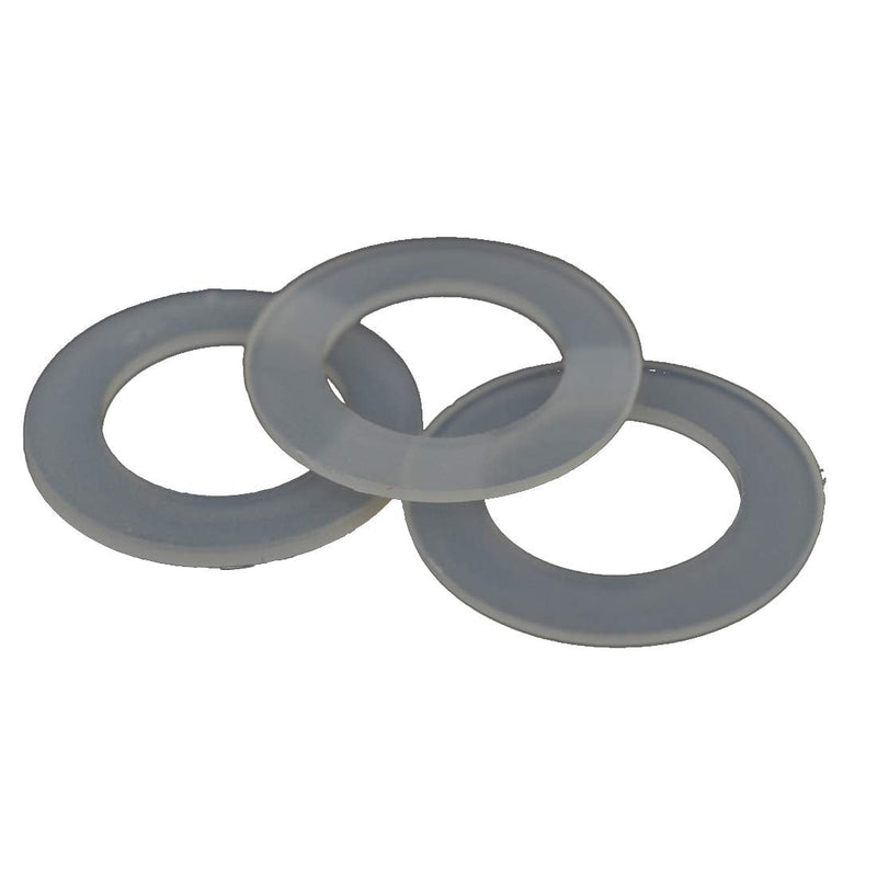 ID 1/2 inches OD 25/32 inches 100PCS Nylon Flat Washer Plain Washer Grommets Plastic Sheet Gasket Fastener (M12X20X1) M12X20X1