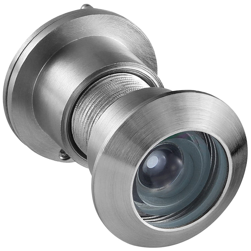 Earl Diamond - Peep Holes for Door, Solid Brass 220-Degree Door Viewer Peephole with Heavy Duty Rotating Privacy Cover for 1-21/32" to 2-1/8" Doors for Home Office Hotel, Satin Nickel Brass-Satin Nickel