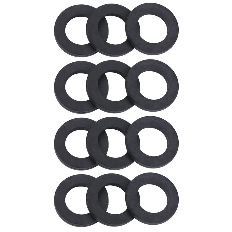 12pcs Flat Rubber Washers Rubber O Ring Seals Water Pipe Connector Replacement for Faucets and Shower Head(3/4 inch) 3/4" 3/4 inch
