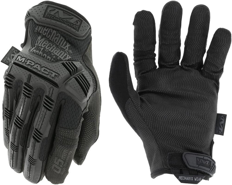 Mechanix Wear M-Pact 0.5mm Tactical Impact Resistant Gloves - High Performance Durable Ergonomic Work Gloves - TAA Compliant & Touchscreen Capable - Medium - Covert Black