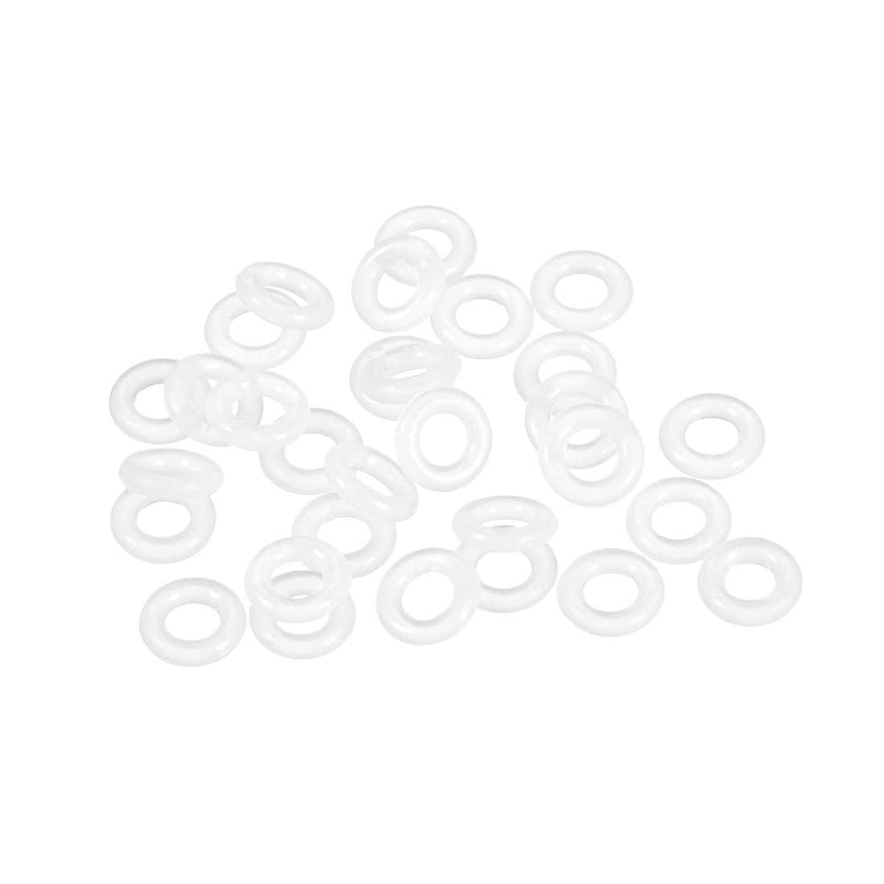 uxcell Silicone O-Ring, 8mm OD, 4mm ID, 2mm Width, VMQ Seal Rings Gasket, White, Pack of 30 4mmx8mmx2mm