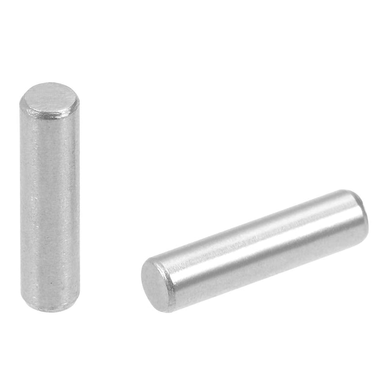 uxcell 50Pcs 3mm x 12mm Dowel Pin 304 Stainless Steel Shelf Pegs Support Shelves Silver Tone