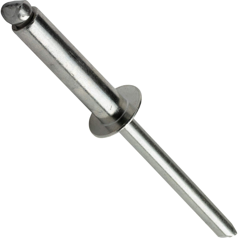 Pop Rivets - 1/4" x 5/8" (25pcs) Heavy Duty, Open-End, Stainless Steel, Dome-Head Blind Rivets, Corrosion-Resistant, High Tensile & Shear Strength, 8-10 Gap 0.501"-0.625" 1/4" x 5/8" (8-10) (25 Pack)