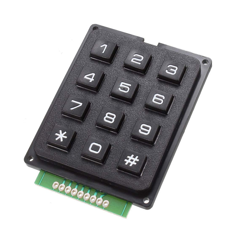 uxcell 3x4 Matrix 12 Keypad Keyboard Module 12 Button for MCU