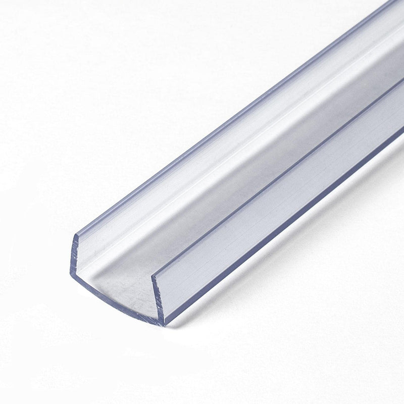 Outwater Plastics 341-Cl Clear 3/4'' Rigid Vinyl Clear Plastic U-Channel/C-Channel 36 Inch Lengths (Pack of 4) 36'' Lengths - Pack of 4