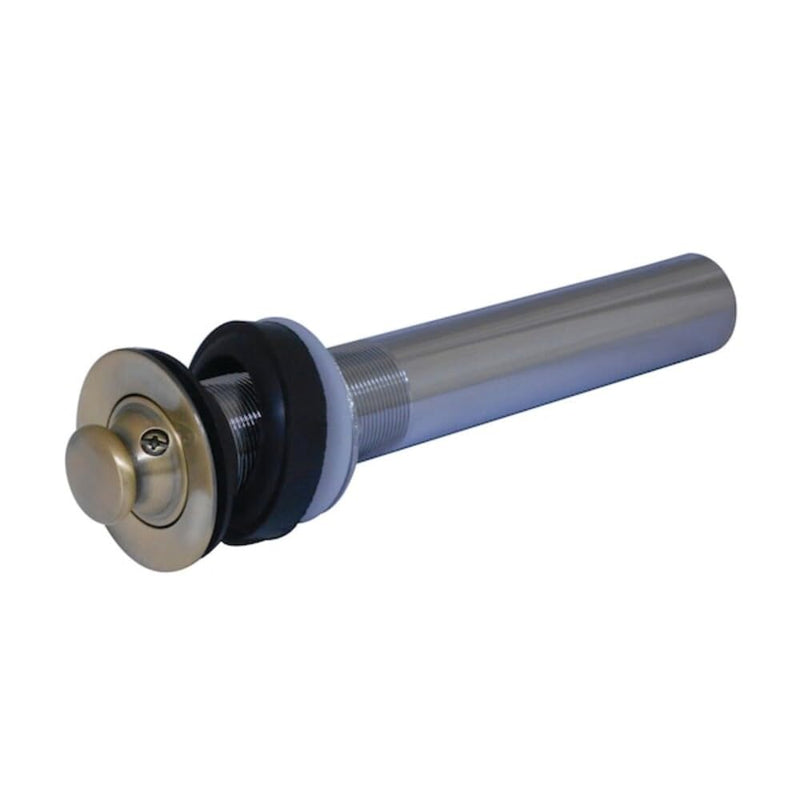 Kingston Brass EV3003 Lift and Turn Sink Drain without Overflow, Antique Brass 8.94 x 2.25 x 2.25