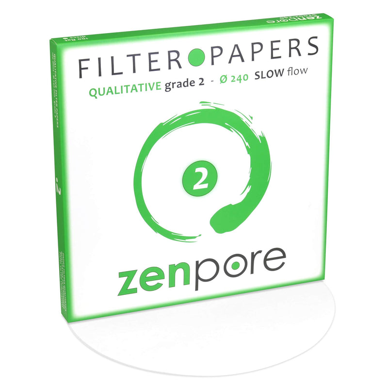 Filter Paper 24cm Lab Qualitative Filter Paper for Chemistry, Standard Qualitative Grade 2-Slow Flow 240mm(100 Discs) 24 cm diameter - NewNest Australia