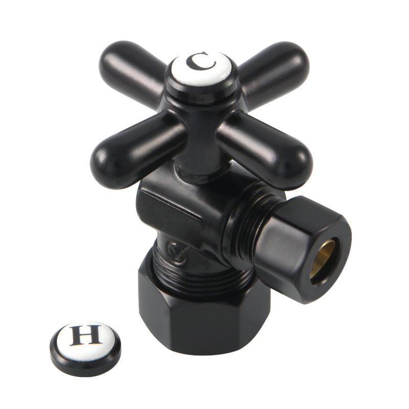 Kingston CC53300X Comp Quarter-Turn Angle Shut-Off Valve, Matte Black