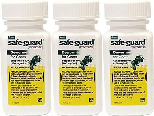 Merck Safeguard Goat Dewormer, 125ml - Pack of 3 - PawsPlanet Australia