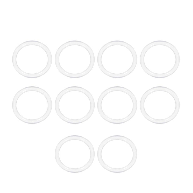 uxcell Silicone O-Ring, 25mm OD, 19mm ID, 3mm Width, VMQ Seal Rings Gasket, White, Pack of 10 19mmx25mmx3mm