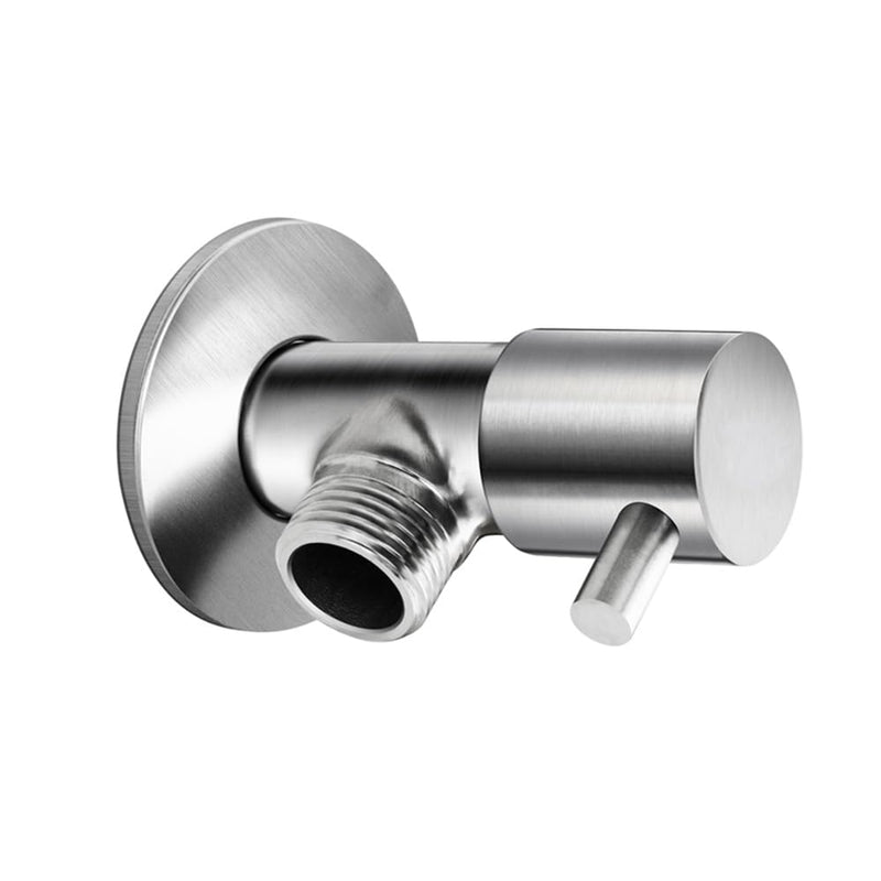 Poeland Modern Quarter Turn Angle Stop Valve 304 Stainless Steel Faucet Triangle Valve 1/2" G thread