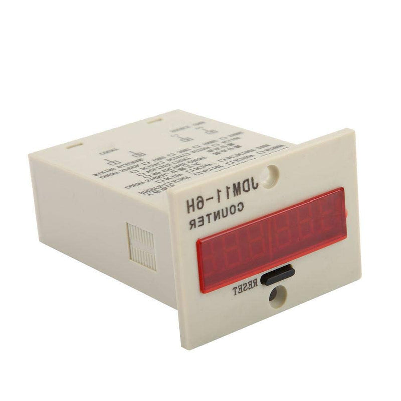 Hilitand 6 Digit Electronic Counter, JDM11-6H, Black, DC 12V/24V/36V