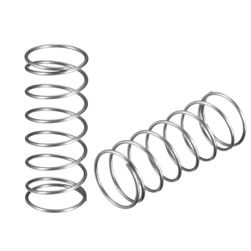 uxcell Wire Diameter 0.05", OD 0.79", Free Length 2" Spring Steel Coil Extended Compressed Spring 10pcs 1.2mm*20mm*50mm