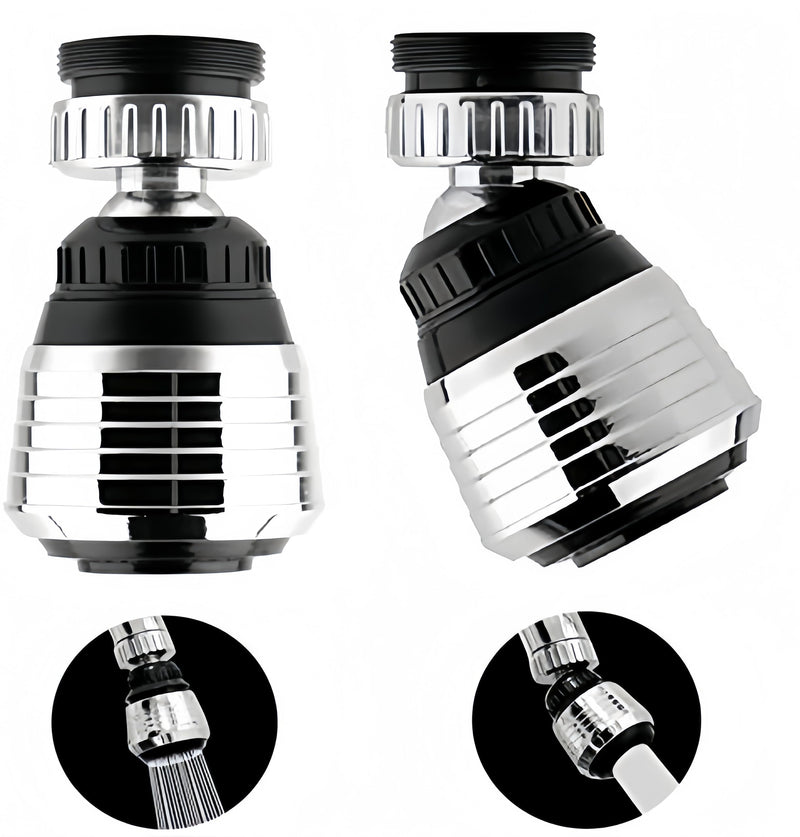 2PCS 360 Degree Swivel Faucet Aerator Deluxe Water Saving Faucet Sprayer Water Saving Bubbler Pressurized Faucet Filter Kitchen Accessories (360 Degree, Count, 2) 2.0