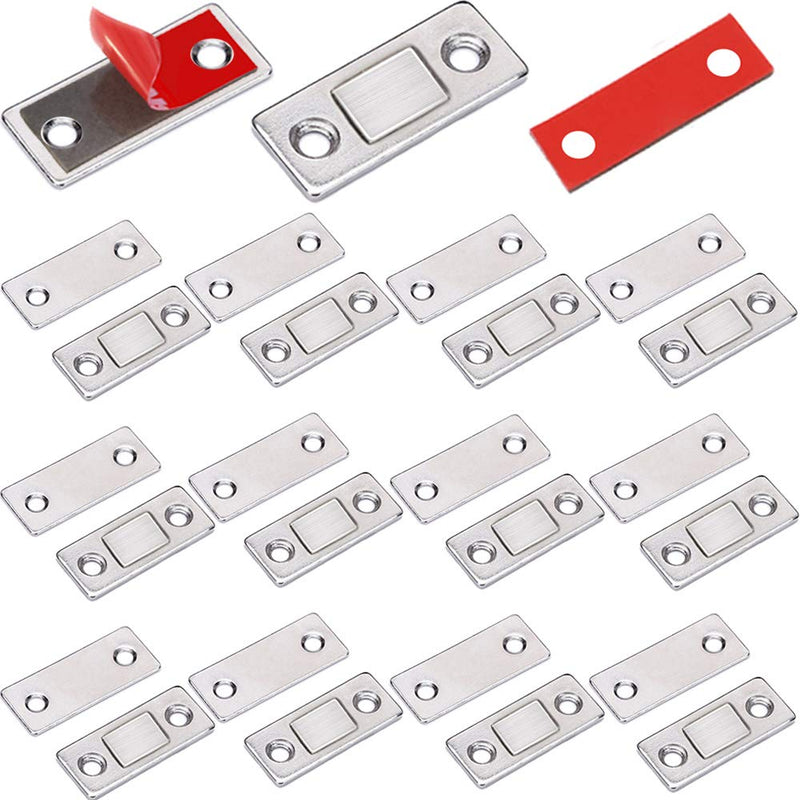 Drawer Magnets Jiayi 12 Pack Ultra Thin Cabinet Door Magnet Stainless Steel Magnetic Cabinet Latches Hardware Cabinet Magnets Catch for Sliding Door Kitchen Cupboard Closure Closet Door Closer Ultra Thin-12 Pack