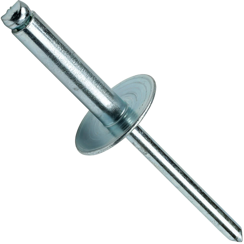 Large Flange Pop Rivets 3/16" x 5/8" All Steel Large Dome Head Blind 6-10 Gap .501" - .625" Quantity 50 by Fastenere 3/16" x 5/8" (6-10) (50 Pack)
