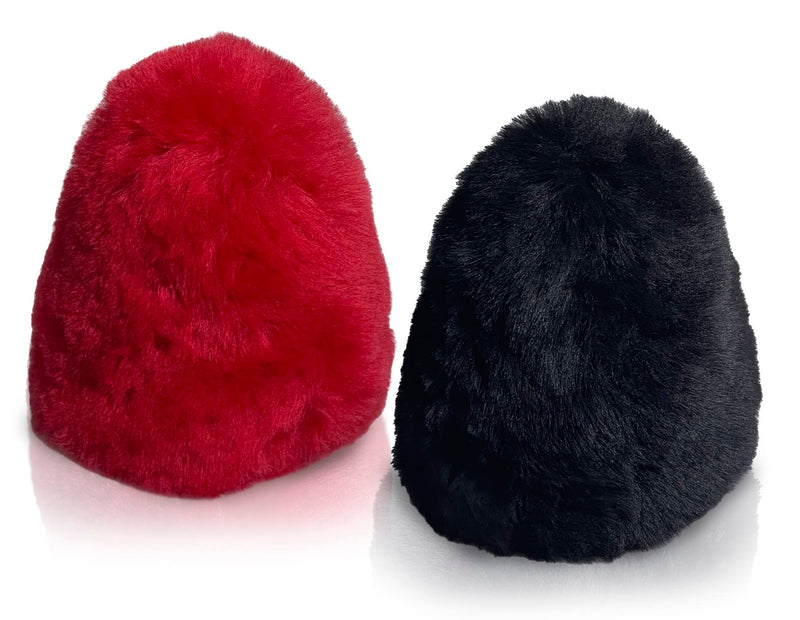 Medium Dual 100% Lambs Wool Buffer Covers Fit 2.5"Dia x 3.5"High - TruePower, Sunpentown Shoe Polishers