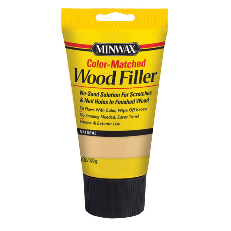 Minwax 448520000 Color-Matched Filler Wood Putty, Natural 6 oz
